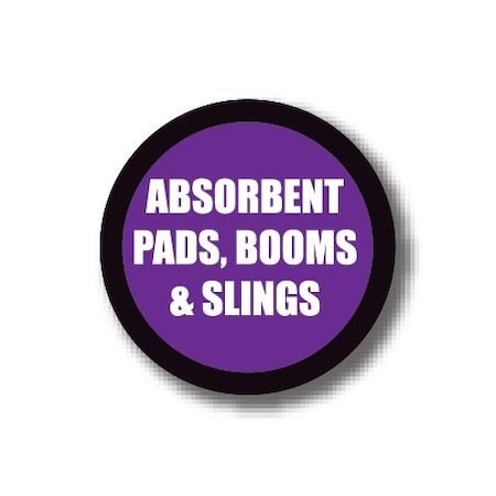 Ergomat 12in CIRCLE SIGNS - Absorbent Pads, Booms & Slings DSV-SIGN 144 #1501 -UEN